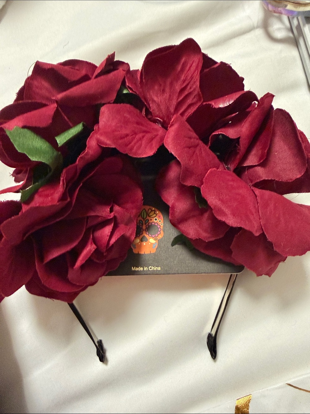 Red Floral Headband Women’s Hair Accessory